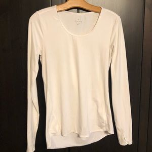 Athleta white workout tee